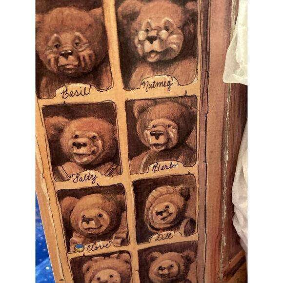 Vintage Cinnabears Dill Collectible Stuffed Animal Bear Plush With 2 Small Bears - Picture 11 of 12